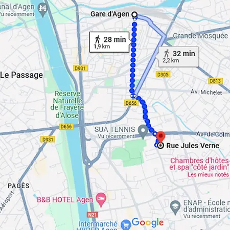 Lejlighed Douce Escale - Sud, T2, Rdj, Clim Reversible, Proche Enap Agen