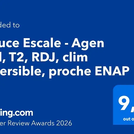 Douce Escale - Sud, T2, Rdj, Clim Reversible, Proche Enap Appartement